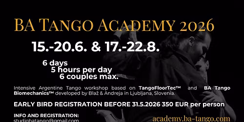 BA Tango Academy 2026 | June Edition