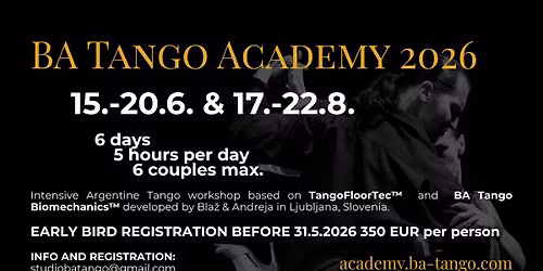 BA Tango Academy 2026 | June Edition