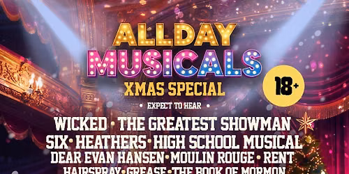 AllDay Musicals - Sat 5th Dec Freight Island - Manchester
