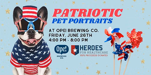 Patriotic Pet Portraits at Ope! Brewery Co.