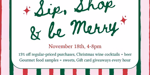 Holiday Sip & Shop\ud83c\udf84\u2764\ufe0f