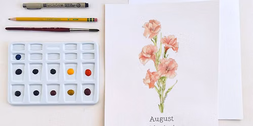 Watercolor Gladiolus