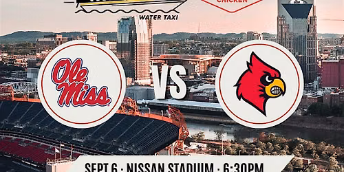 Ole Miss\/Louisville Gameday Water Taxi