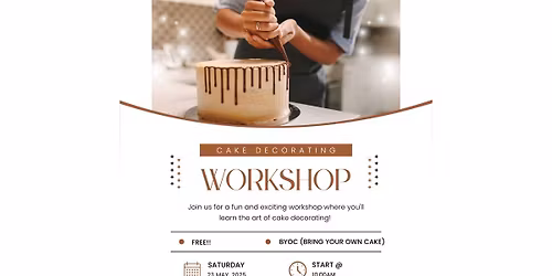 FREE Cake Decorating Workshop