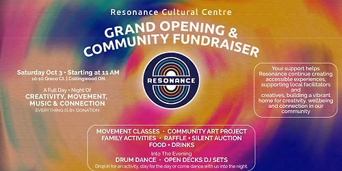 Resonance Grand Opening & Fundraiser
