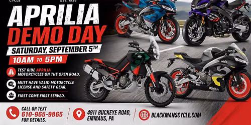Aprilia Demo Day at Blackmans Cycle