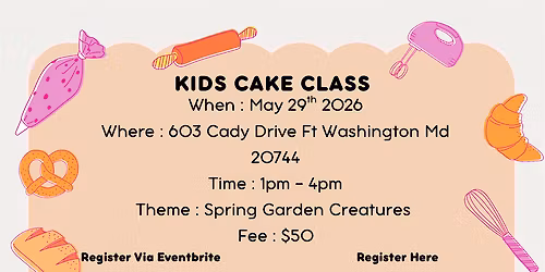 Kids Cake Decorating Class | Spring Woodland Creatures