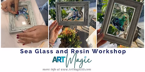 Ocean Sea Glass and Resin Art Workshop - painting or ornaments | Oceanside