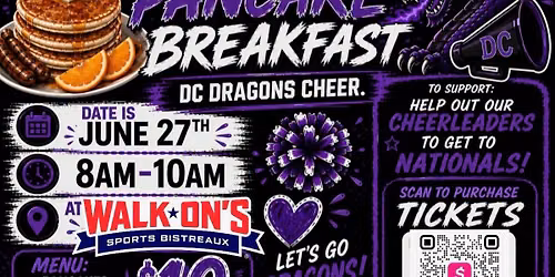 DC Dragons Elite Olive Branch Pancake Breakfast