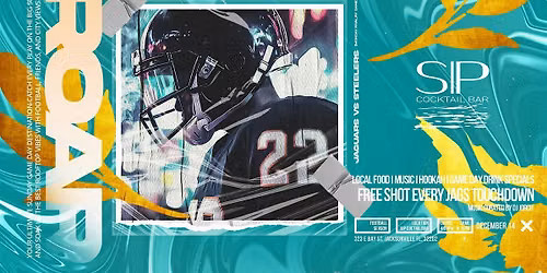 ROOFTOP ROAR @ SIP Rooftop & Cocktail Bar 12.14 - Monday Rivalry Game