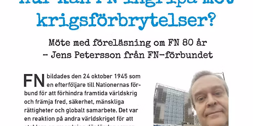 Hur kan FN ingripa mot krigsförbrytelser?