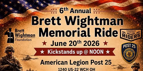 6th Annual Brett Wightman Memorial Ride