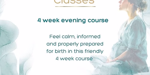 Hypnobirthing 4 week course, autumn term