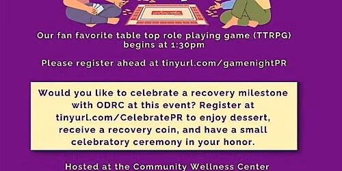 Community Wellness Center's Game Night