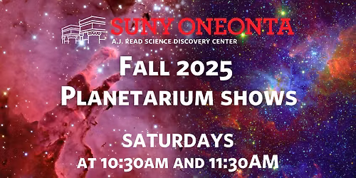 Saturday Planetarium Shows