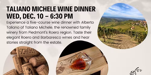 Taliano Michele Wine Dinner