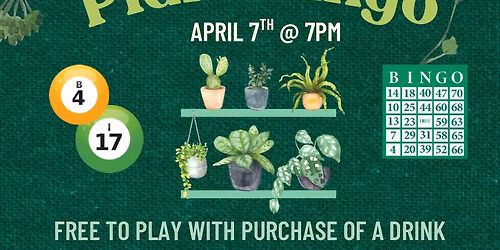 Plant Bingo at Nubs! 