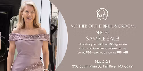 Mother of the Bride & Groom Sample Sale