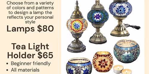 Turkish Mosaic Lamps and Tea Light Holders