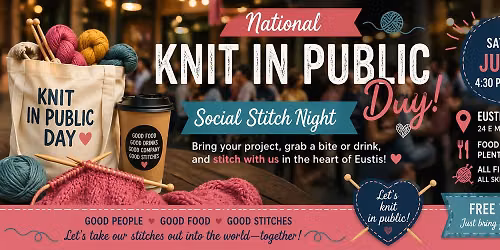 National Knit in Public Day: Social Stitch Night in Eustis