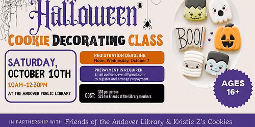 Halloween Cookie Decorating Class