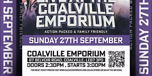 Sunday September 27th - Elevation Presents "Live At The Emporium" (Coalville)