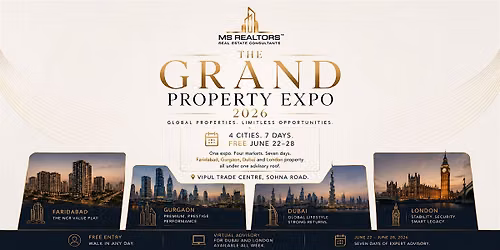 Grand Property Expo 2026 -- Faridabad launch day, free June 22.