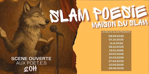 Slam de Po\u00e9sie \u00e0 la Maison du Slam