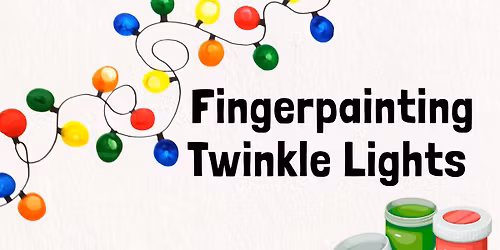 Fingerpainting Twinkle Lights