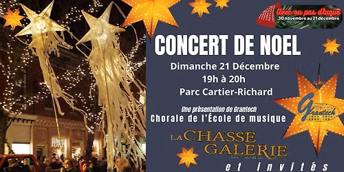 Concert de No\u00ebl - Soir\u00e9e aux lanternes au Parc Cartier Richard