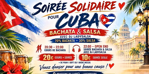 Soir\u00e9e SB solidaire\/Cours de bachata\/DJ Ladysalsa