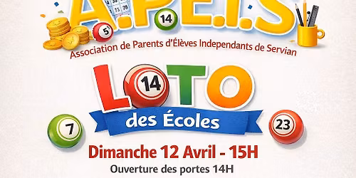 Loto des \u00e9coles de Servian - Salle Jean Moulin