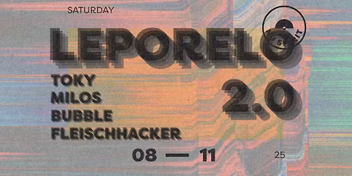 Leporelo 2.0 DJs Toky & Milos & Bubble Fleischhacker