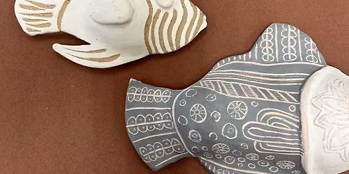 Family Whimsical Fish Wall Hanging