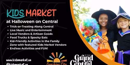 Kids Market at St Pete Halloween on Central \u2013 Sunshine City Kids