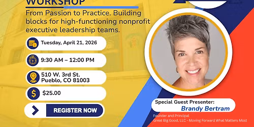 Board Governance Workshop Presented by United Way Pueblo County Nonprofit LEAD Center