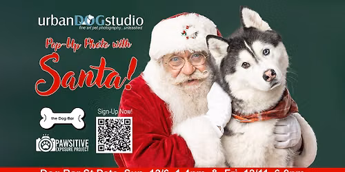 Photos With Santa-Urban Dog Studio at Dog Bar St. Pete