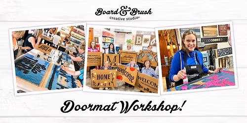 Mats & Mimosas Doormat Workshop - FREE MIMOSAS!