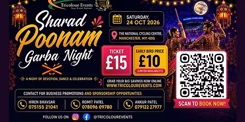 Sharad Poonam Garba Night (Manchester)