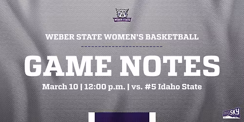 Idaho State Bengals at Weber State Wildcats Womens Basketball