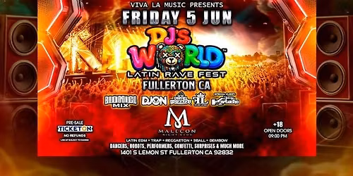 DJS WORLD LATIN RAVE FEST 