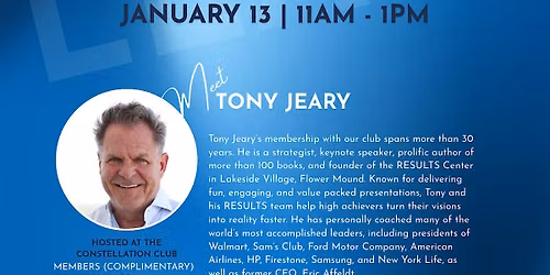Constellation Connects Presents Lunch & Learn with Tony Jeary