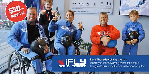 All Abilities Monthly Indoor Skydiving Event