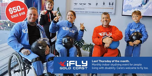 All Abilities Monthly Indoor Skydiving Event
