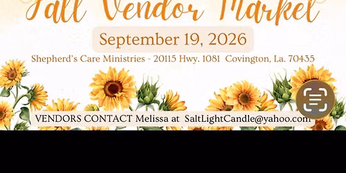 Shepherd\u2019s Fall Vendor Market 