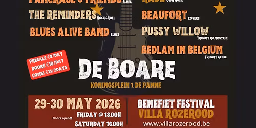 Bedlam in Belgium plays @ ROCKFEST festival De Panne BE