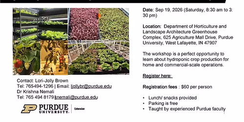 Hydroponic Crop Production workshop
