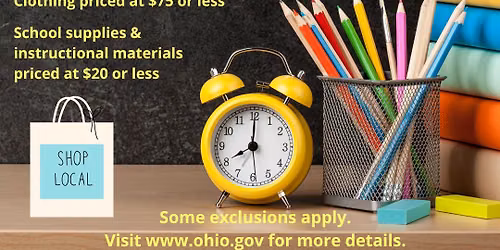Shop local and save during Ohio Sales Tax Holiday weekend