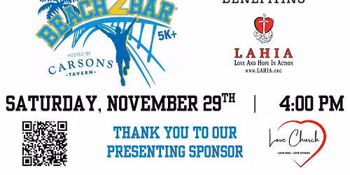 BEACH 2 BAR 5K+ Hosted by Carsons Tavern