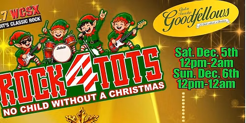 19th Annual Rock 4 Tots benefiting the Goodfellows "No Child Without a Christmas"